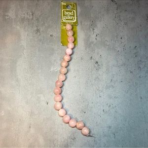 COPY - NWT Light Pink Rose Quartz Round Stone Beads